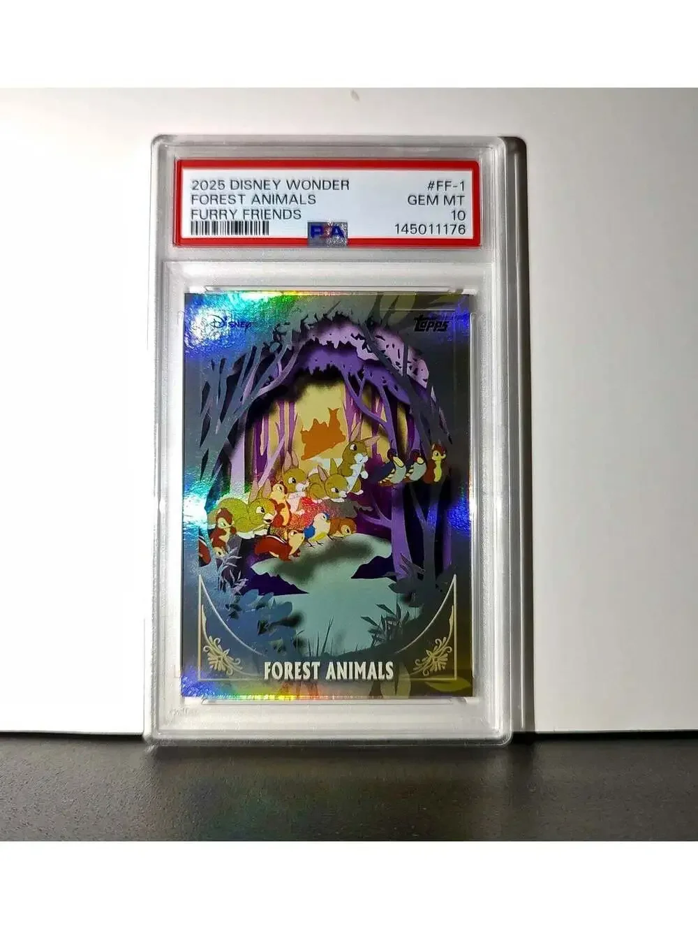 Forest Animals 2025 Topps Disney 2025 Topps Disney #FF-1 Furry Friends PSA 10